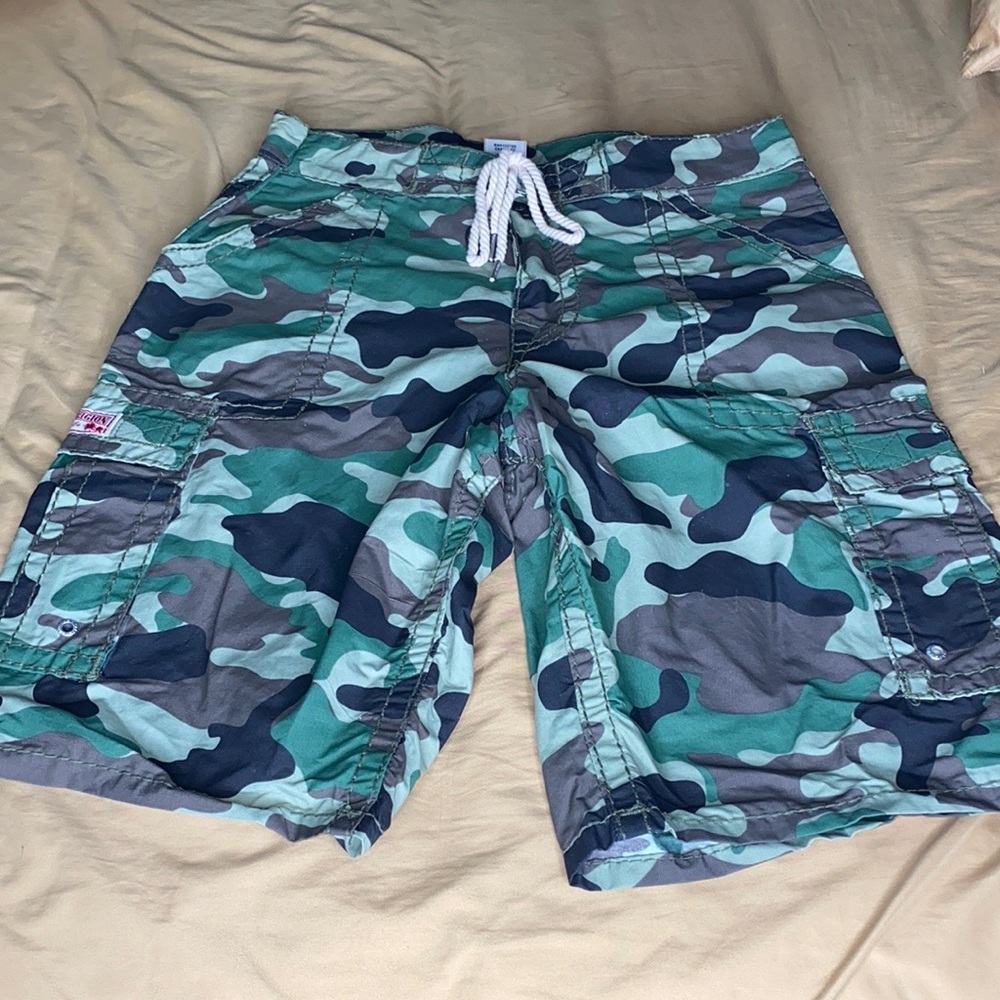 True religion cargo swimming trunks